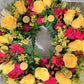 Wreath-Fresh Mix Florals and Greens