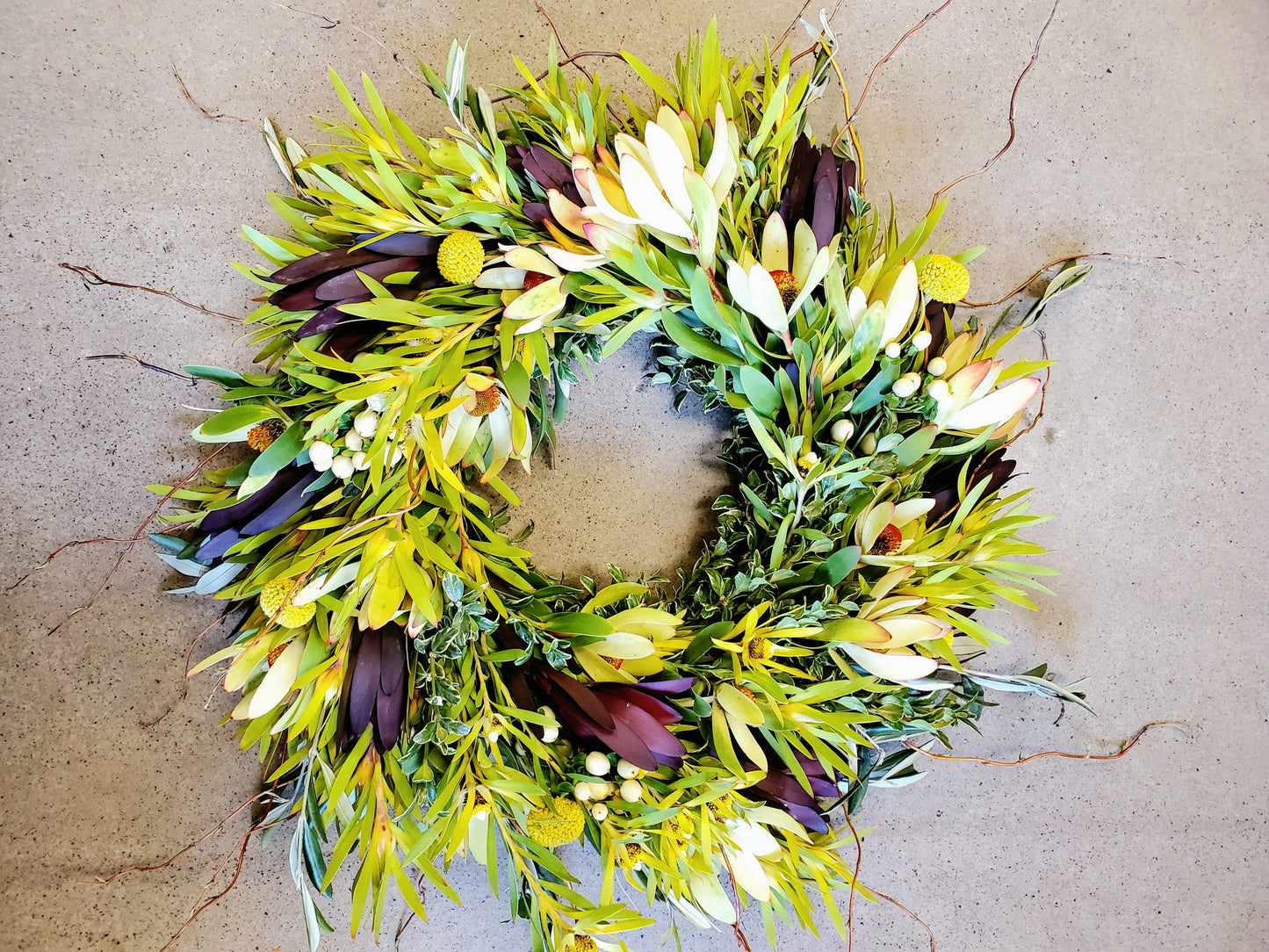 Wreath-Fresh Mix Florals and Greens