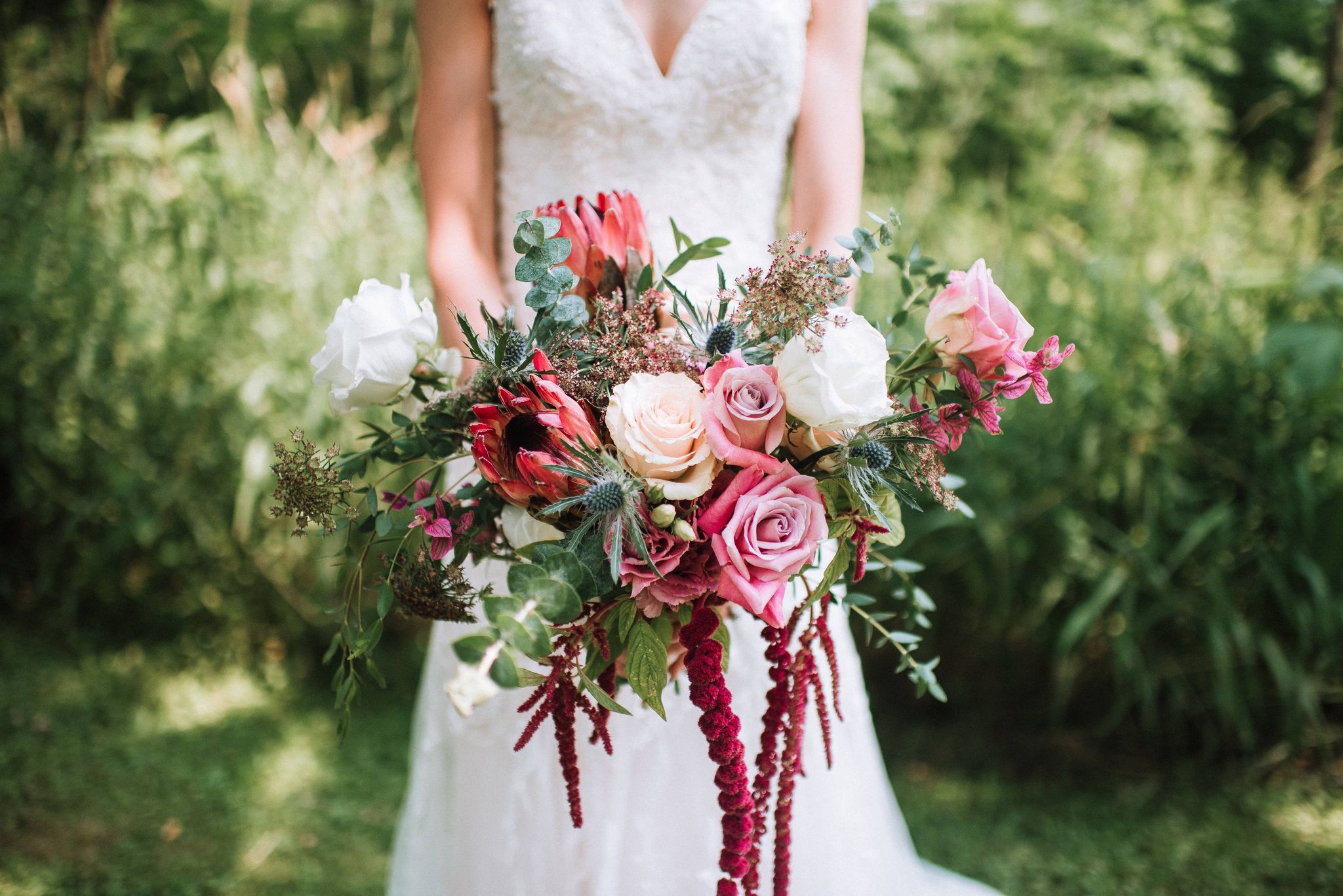 burgundy and mauve flowers