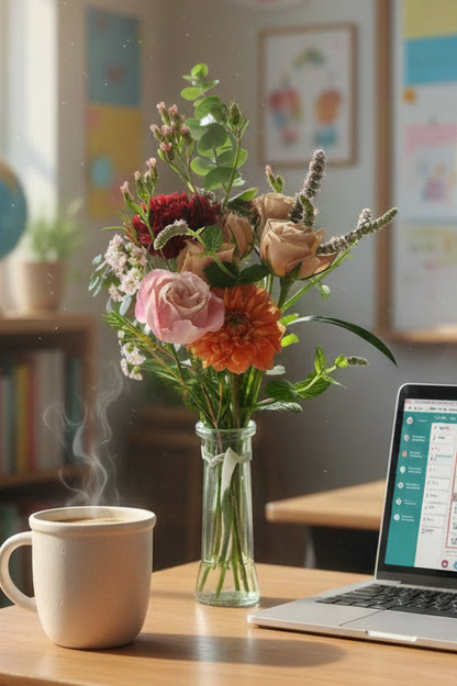 Back to School Bud Vase
