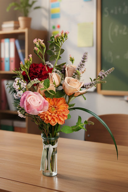 Back to School Bud Vase